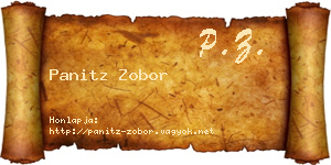 Panitz Zobor névjegykártya